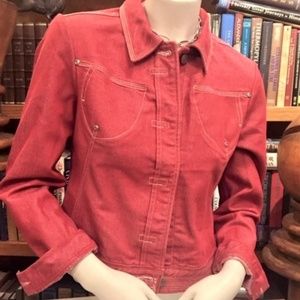 BCBG MaxAzria Jeans Red Jacket